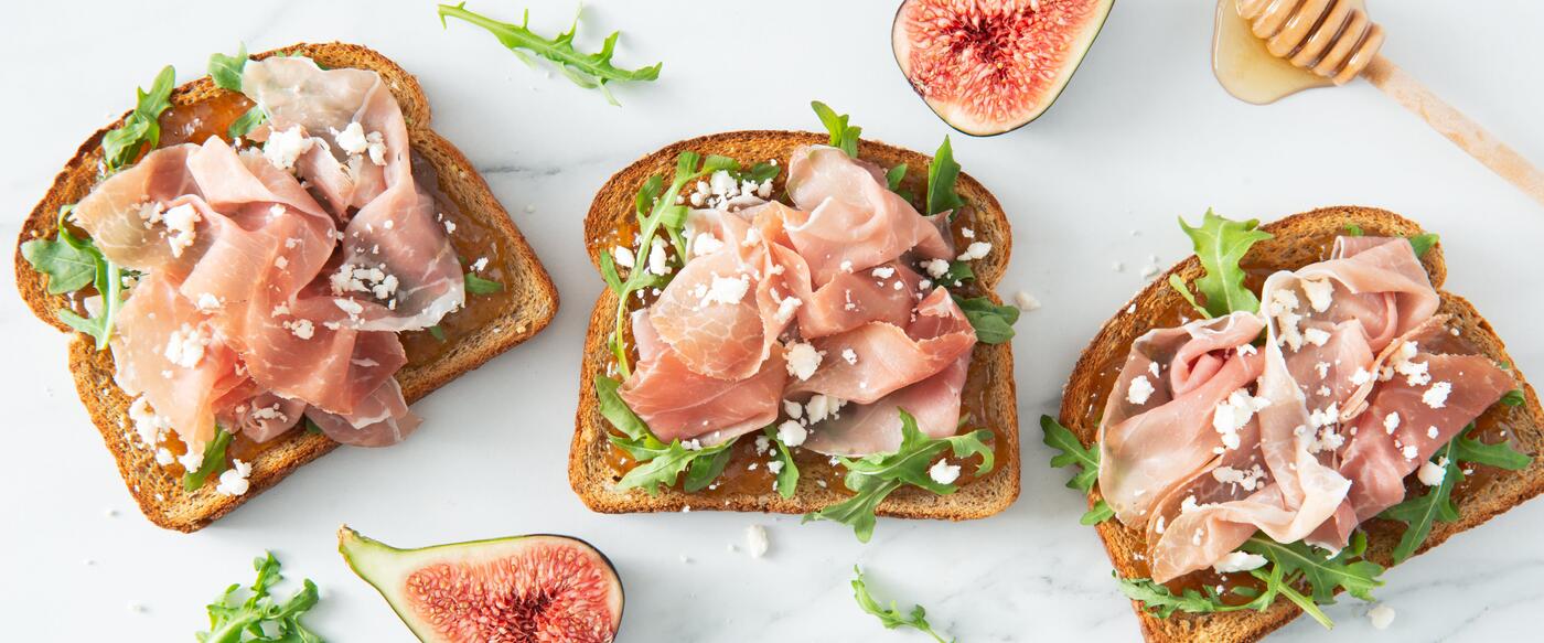 Prosciutto, Arugula and Fig Toast Feed Good Rewards